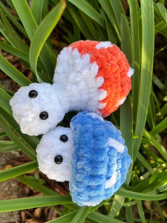 Crochet Popping Mushrooms